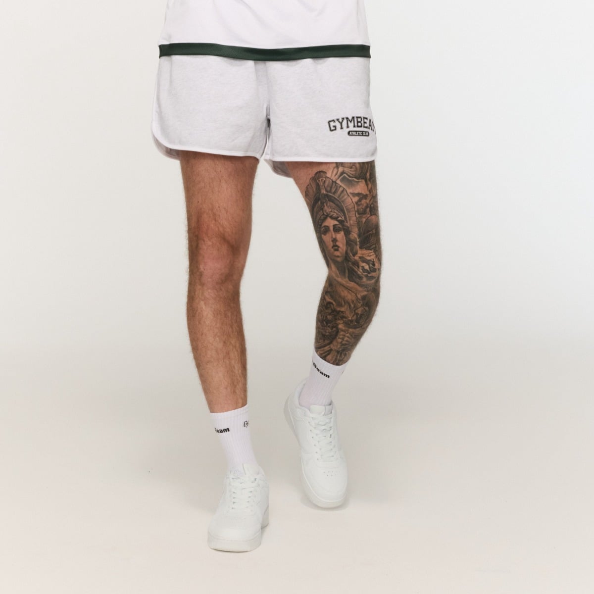 Pantaloni scurți sport Varsity Grey - GymBeam