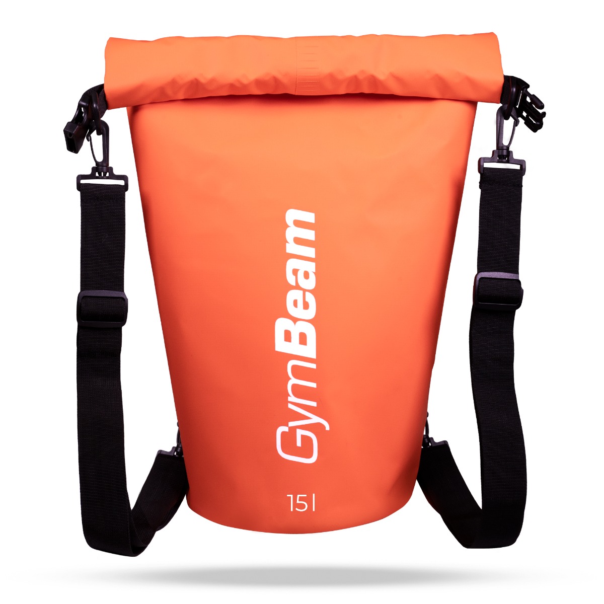 GymBeam Rucsac impermeabil Dry Bag Orange 15 l · záber 6