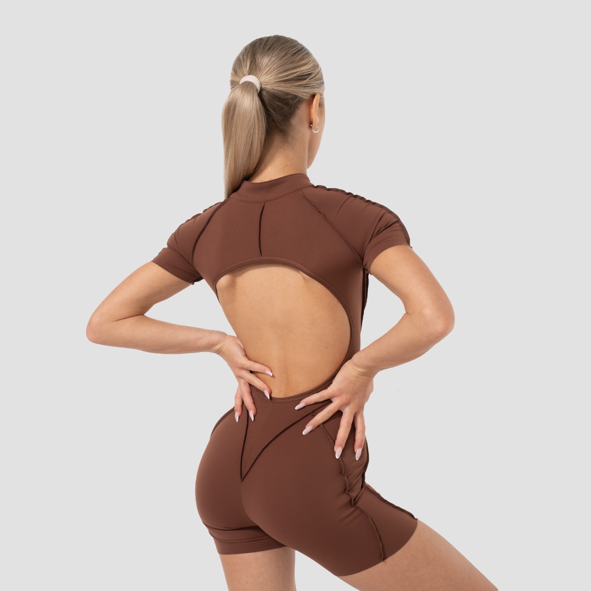 Women‘s Cosmo Jumpsuit Brown - GymBeam