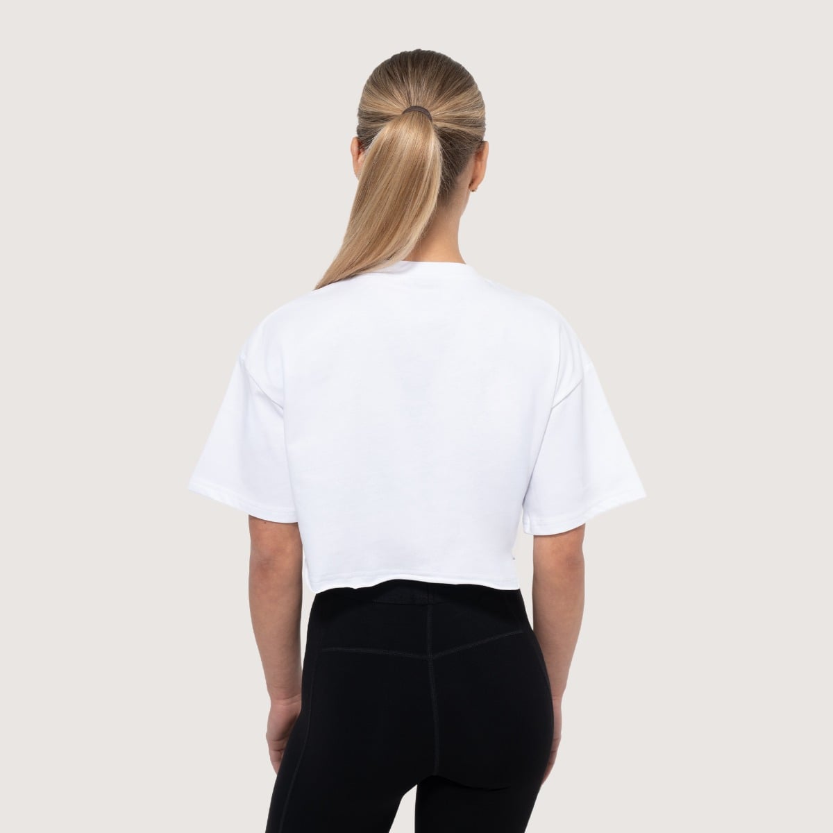 Tricou scurt pentru femei White - GymBeam