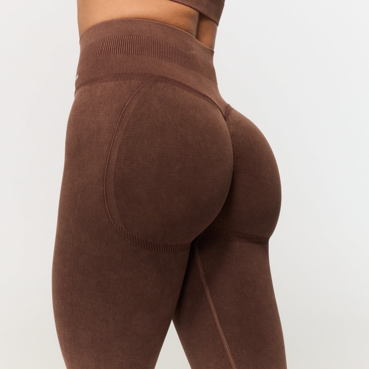 Colanți pentru femei Fierce Seamless Brown - GymBeam