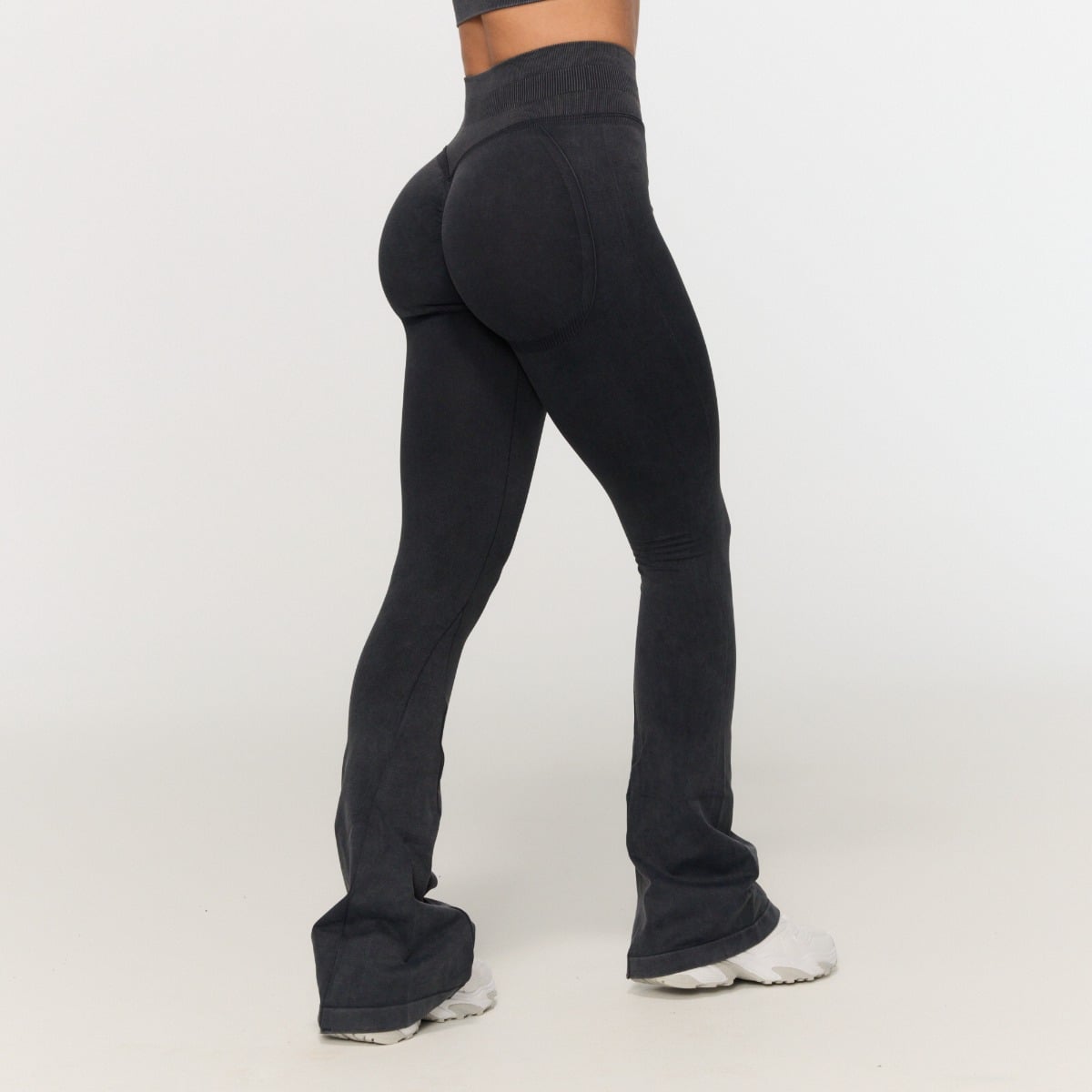 Pantaloni fără cusături pentru femei Fierce Dark Grey - GymBeam