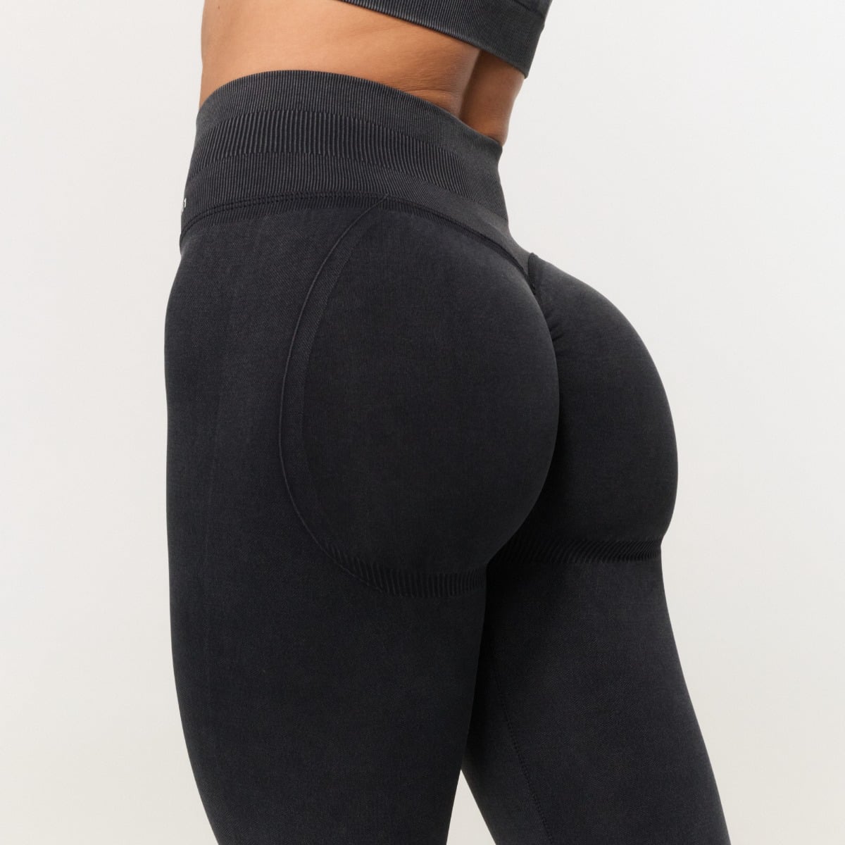 Pantaloni fără cusături pentru femei Fierce Dark Grey - GymBeam