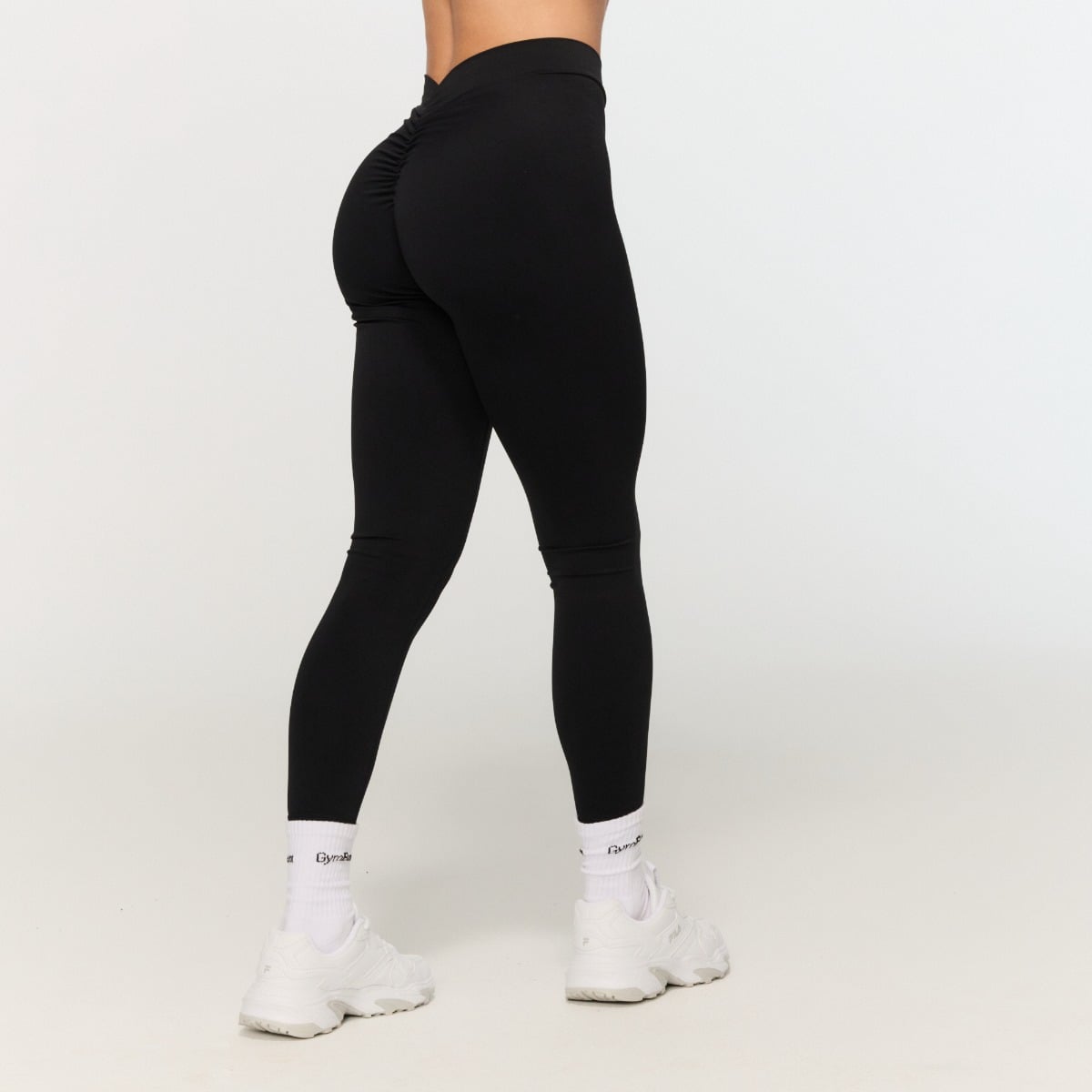 Colanți pentru femei Fierce V-back Black - GymBeam