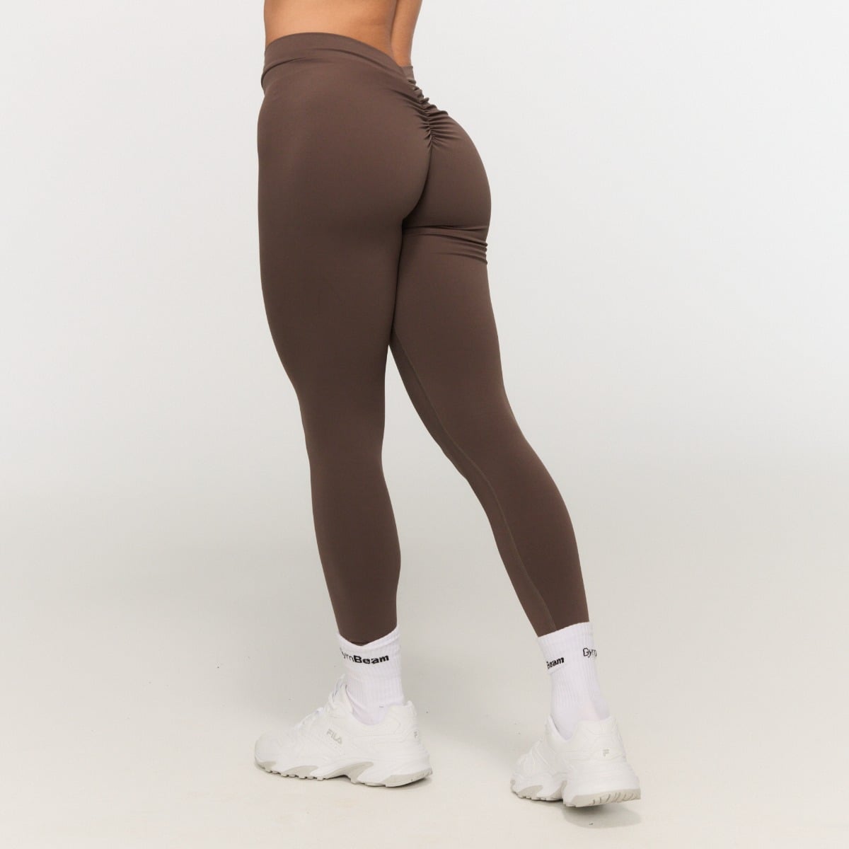 Colanți pentru femei Fierce V-back Cappuccino - GymBeam