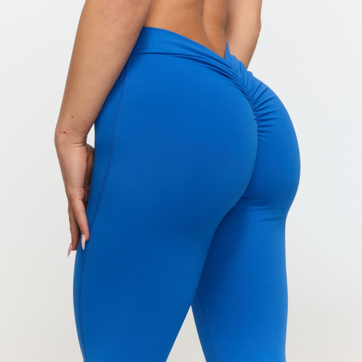 Pantaloni pentru femei V-back Fierce Blue - GymBeam