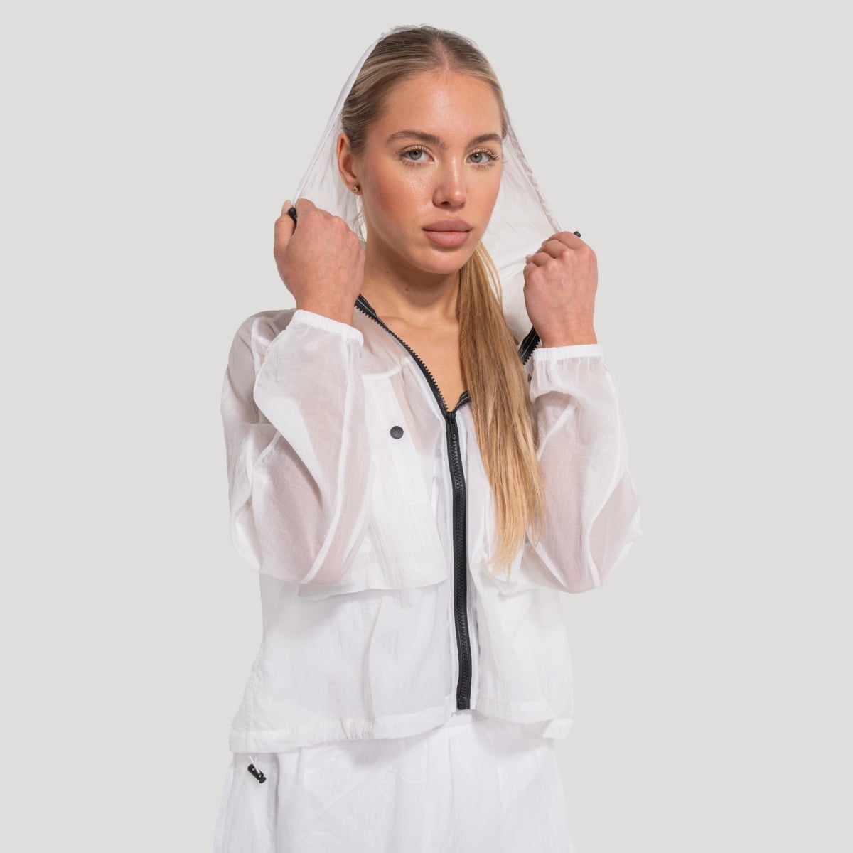 Geacă pentru femei Flow White - GymBeam