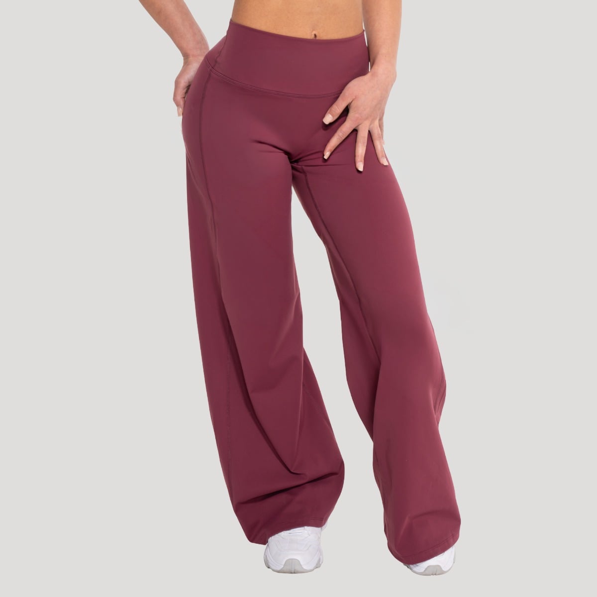 Pantaloni sport pentru femei Straight Flow Wine - GymBeam