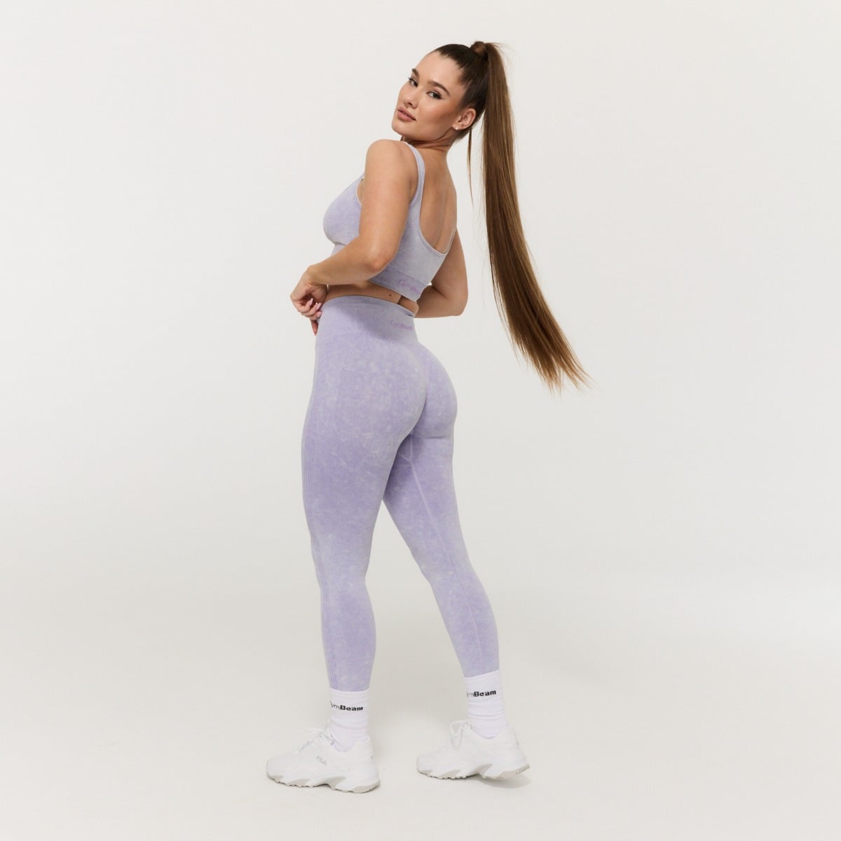Colanți pentru femei Lift Seamless Violet - GymBeam
