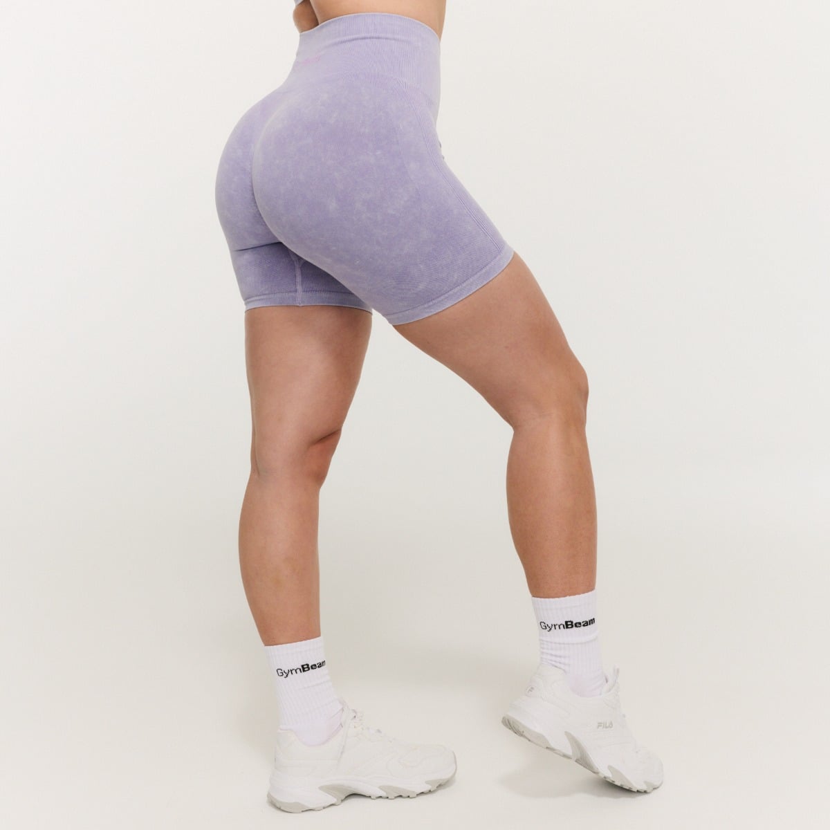 Pantaloni scurți pentru femei Lift Seamless Violet - GymBeam
