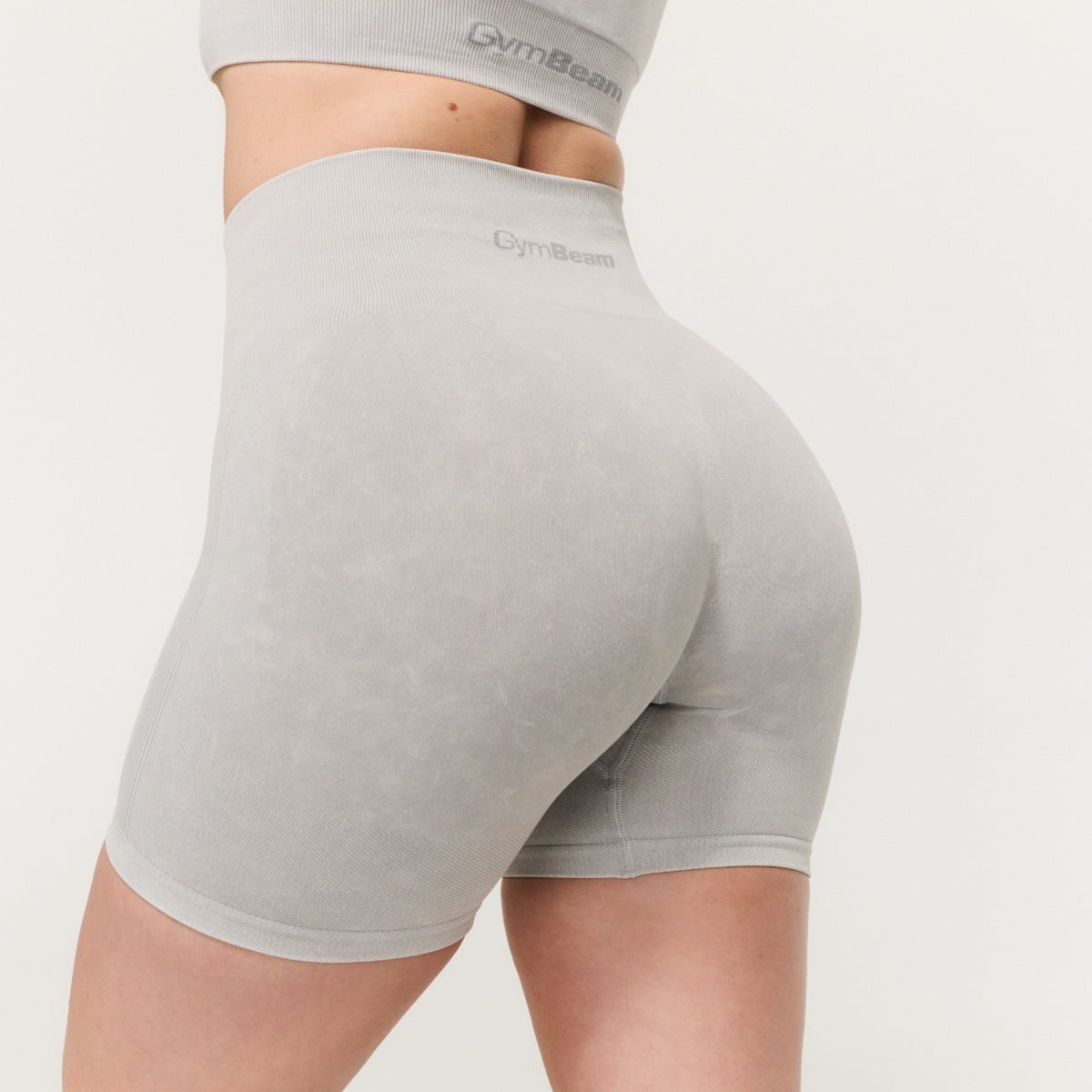 Pantaloni scurți pentru femei Lift Seamless Grey - GymBeam