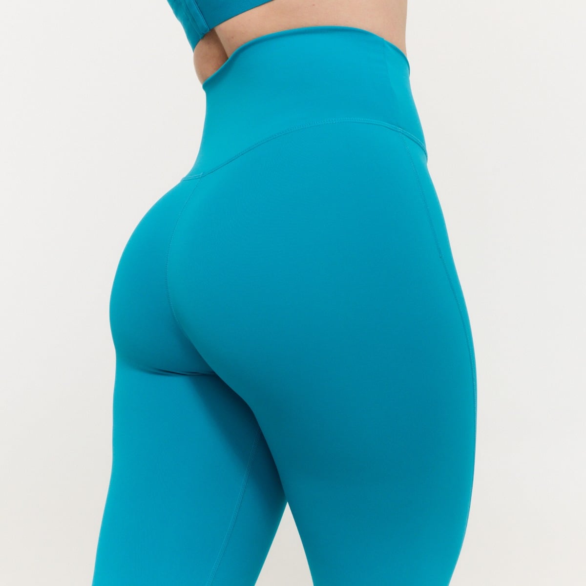 Colanți pentru femei High-waist Limitless Aquamarine - GymBeam