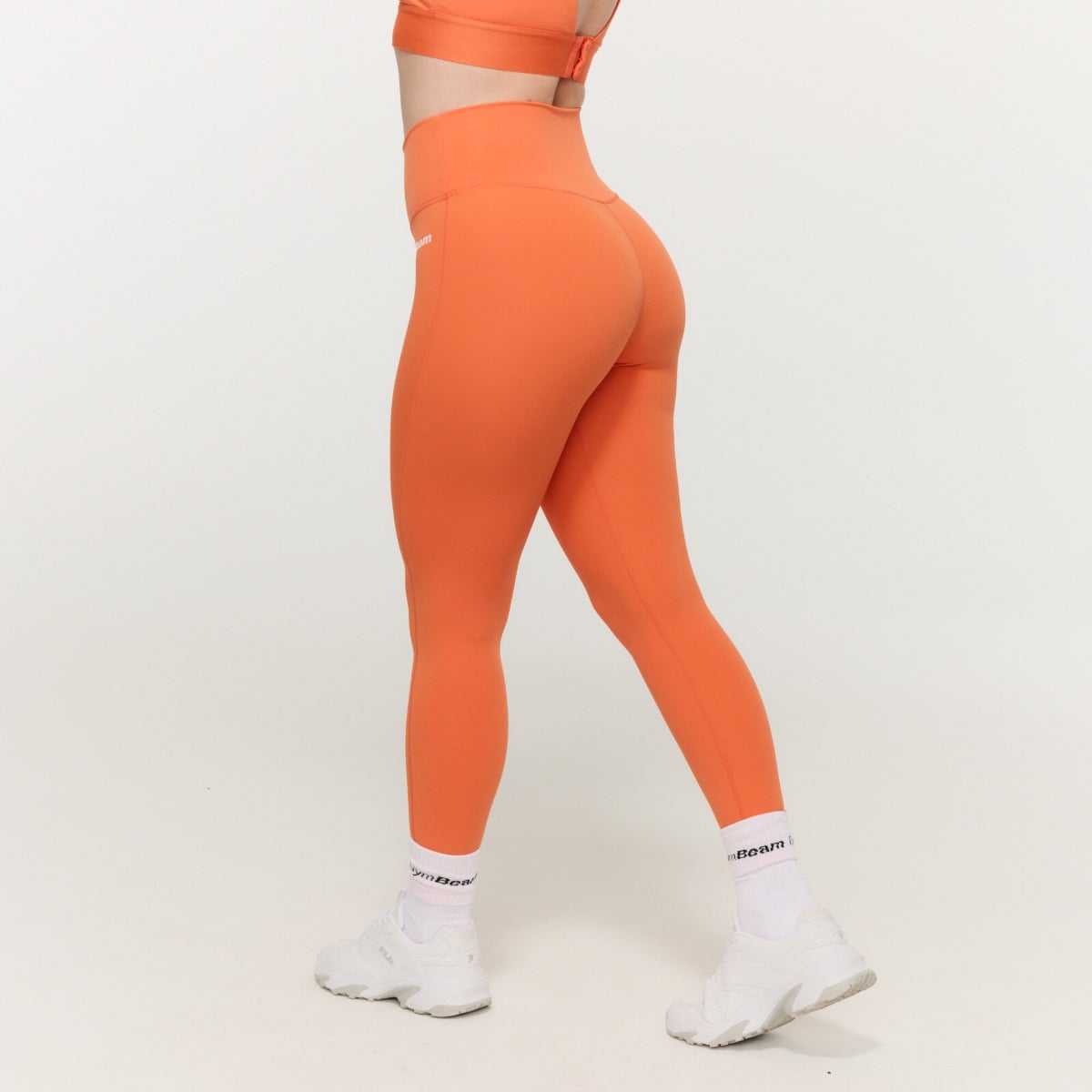 Colanți pentru femei High-waist Limitless Orange - GymBeam