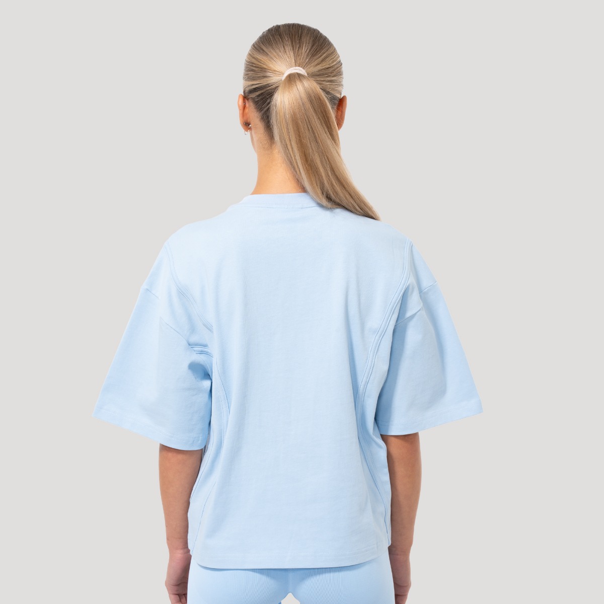 Tricou pentru femei Oversized Mochi Blue - GymBeam
