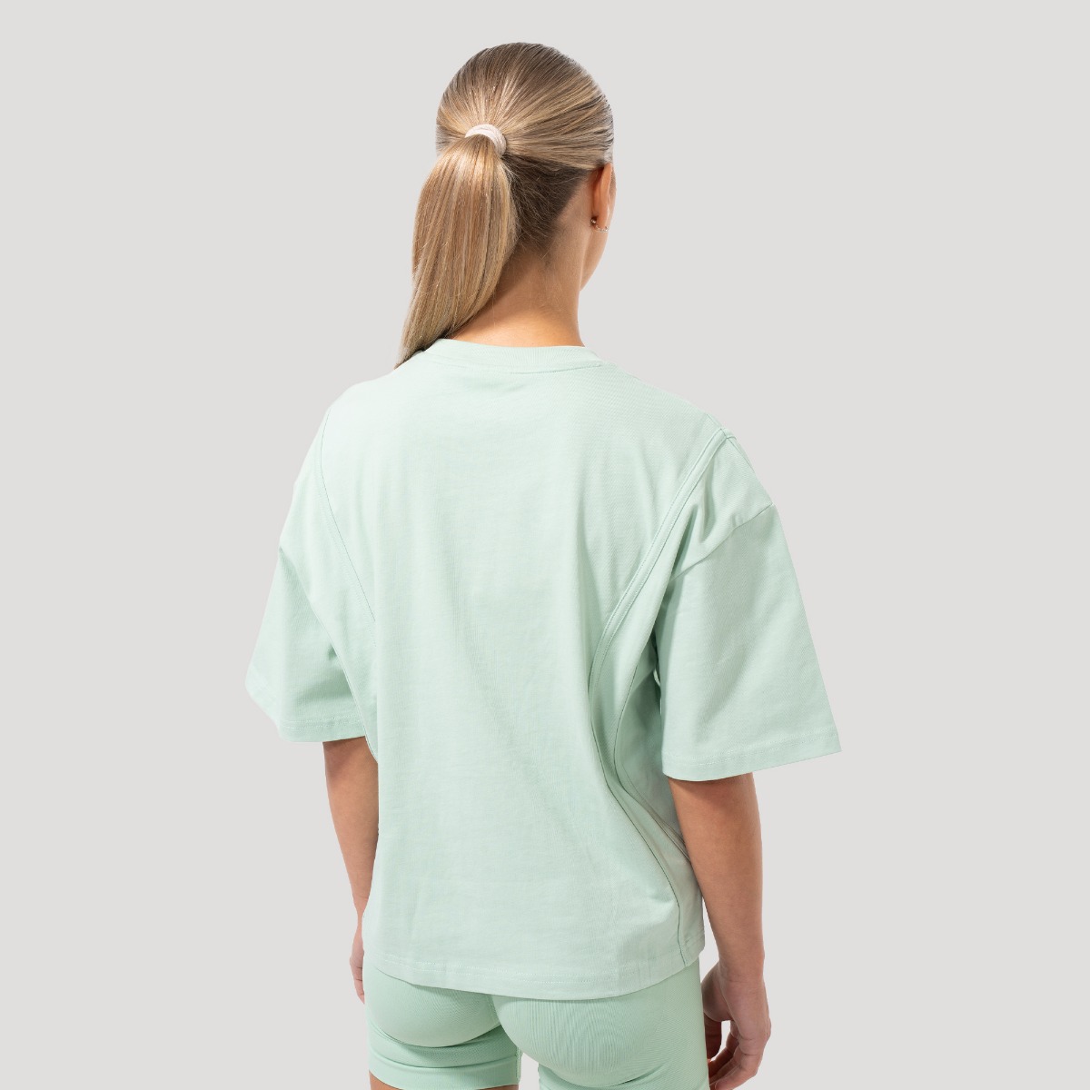 Tricou pentru femei Oversized Mochi Green - GymBeam