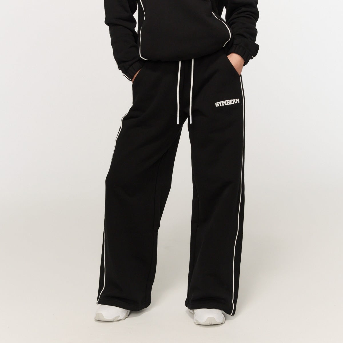 Pantaloni sport pentru femei Varsity Black - GymBeam