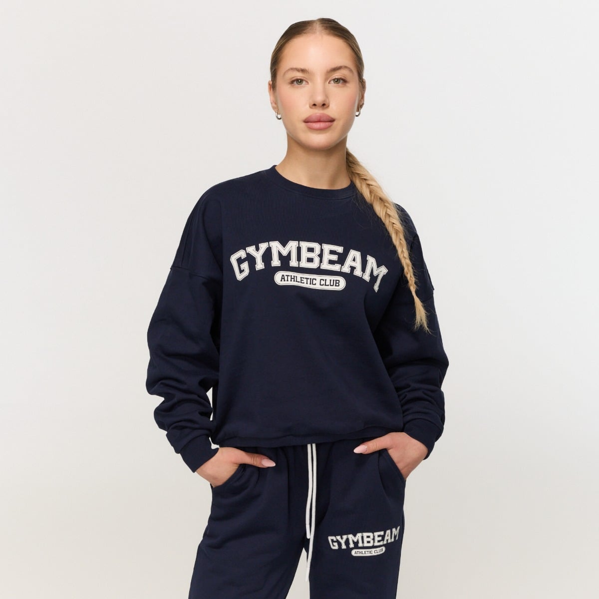 Hanorac pentru femei Varsity Blue - GymBeam
