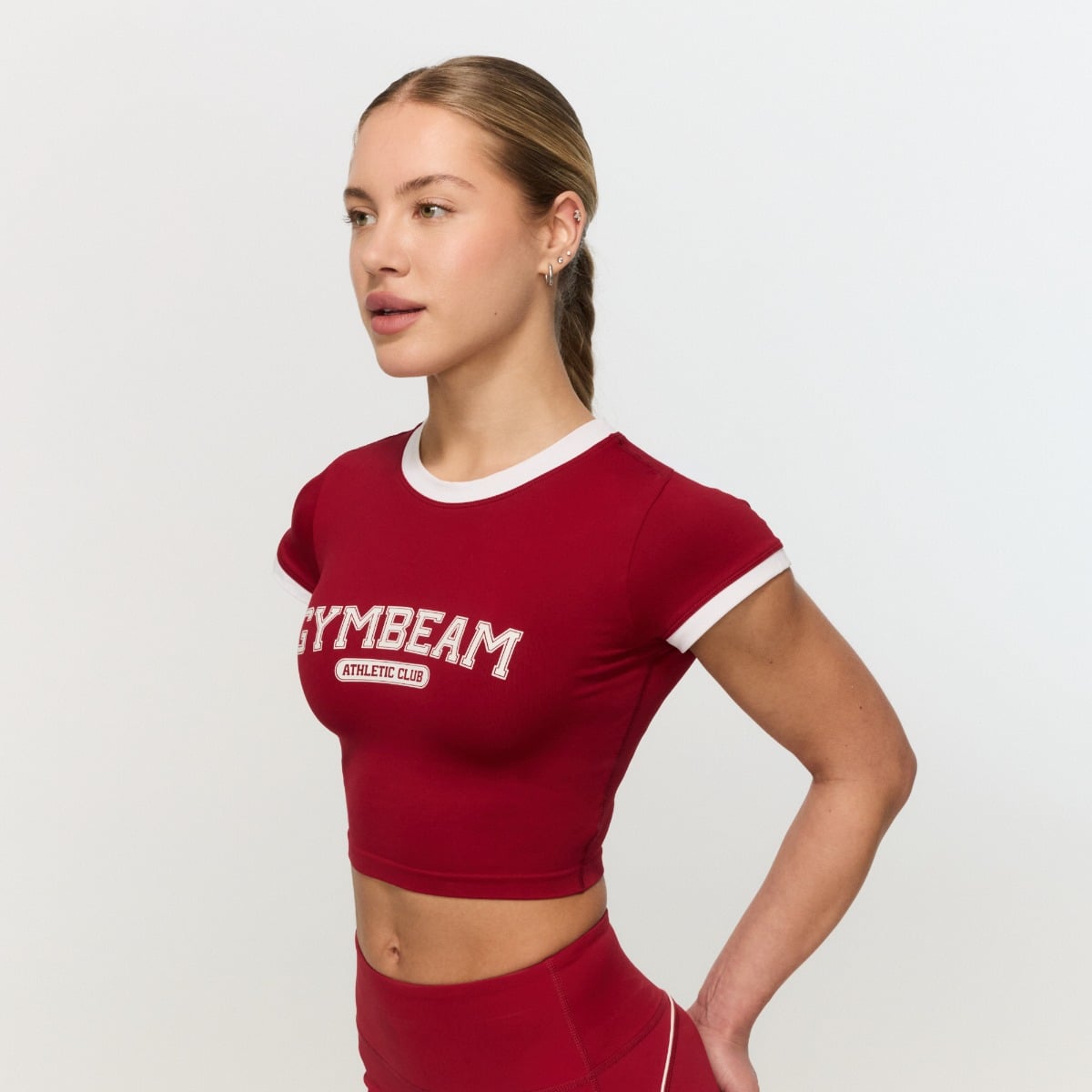 Tricou pentru femei Varsity Red - GymBeam