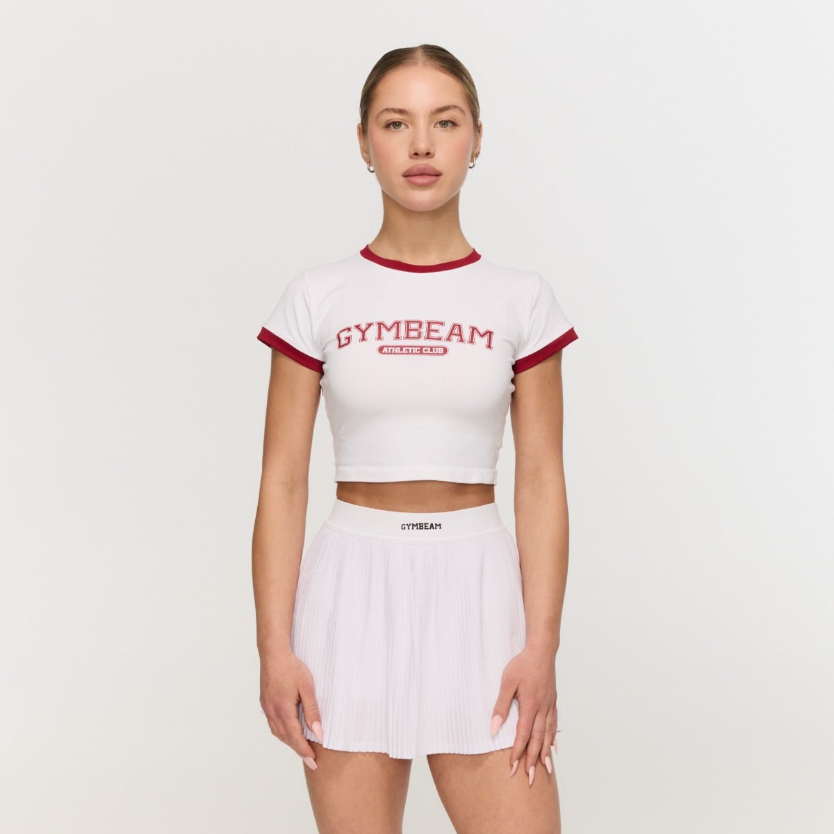 Tricou pentru femei Varsity White - GymBeam