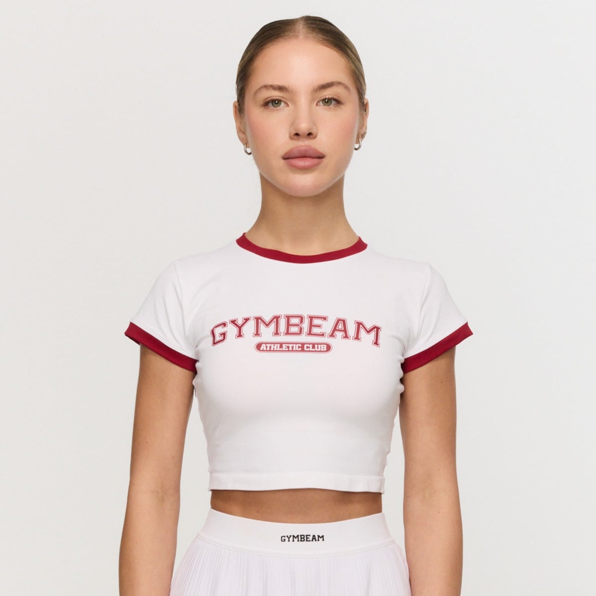 Tricou pentru femei Varsity White - GymBeam