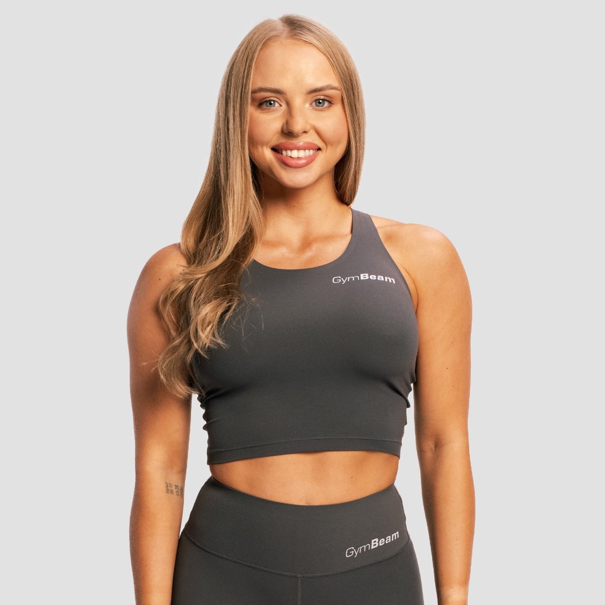 Top sport pentru femei BEAT Charcoal - GymBeam