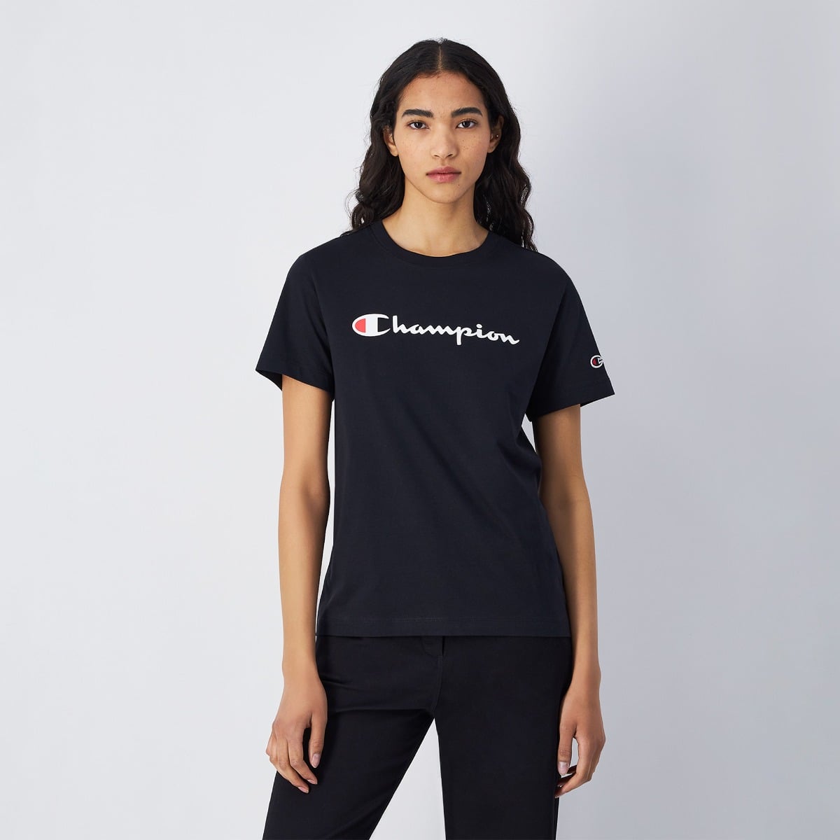 Tricou pentru femei Big Logo Jersey Black - Champion