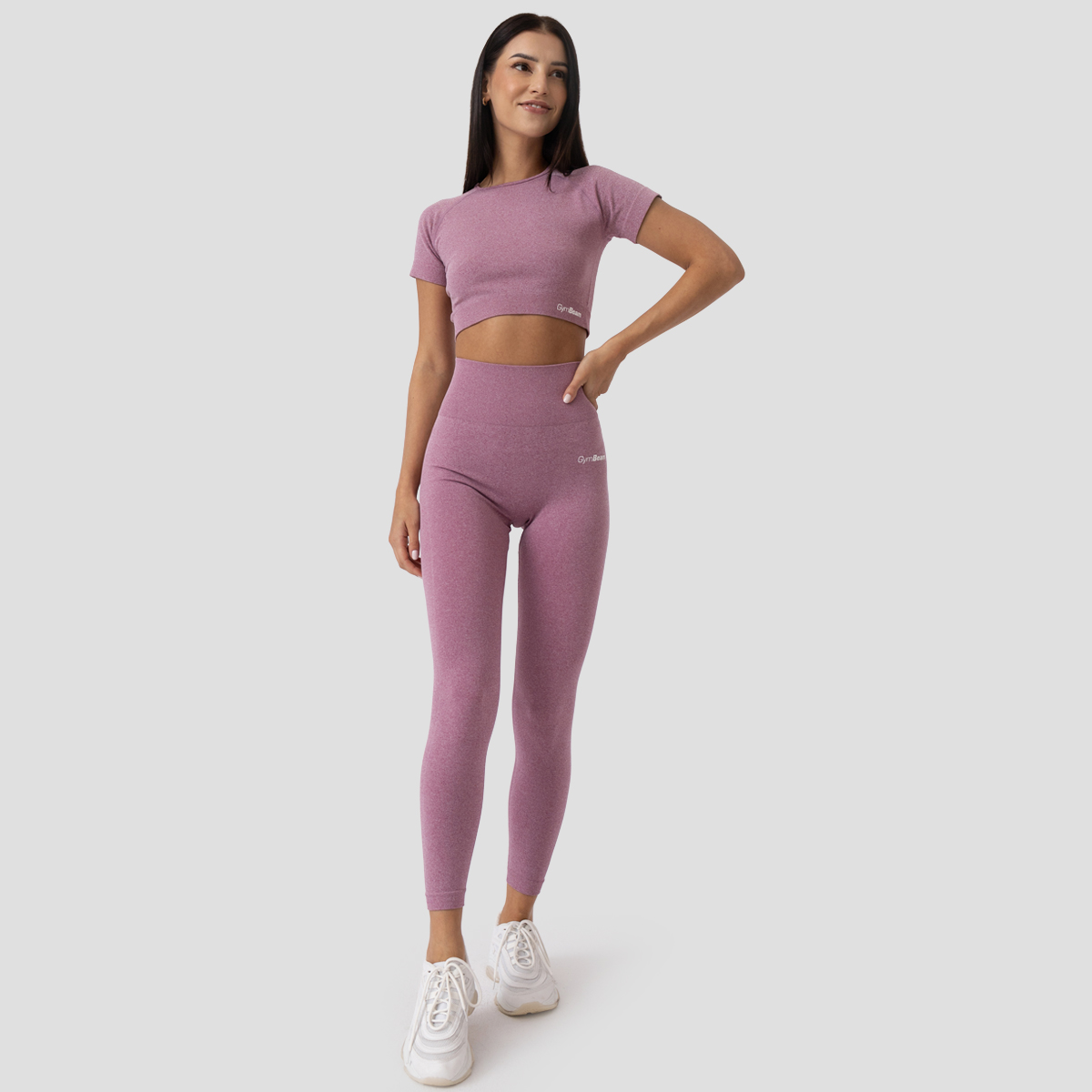 GymBeam Tricou pentru femei FLO Crop Top Violet · záber 6