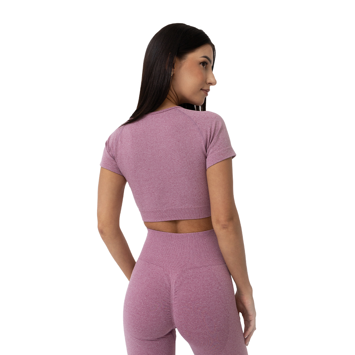 GymBeam Tricou pentru femei FLO Crop Top Violet · záber 9