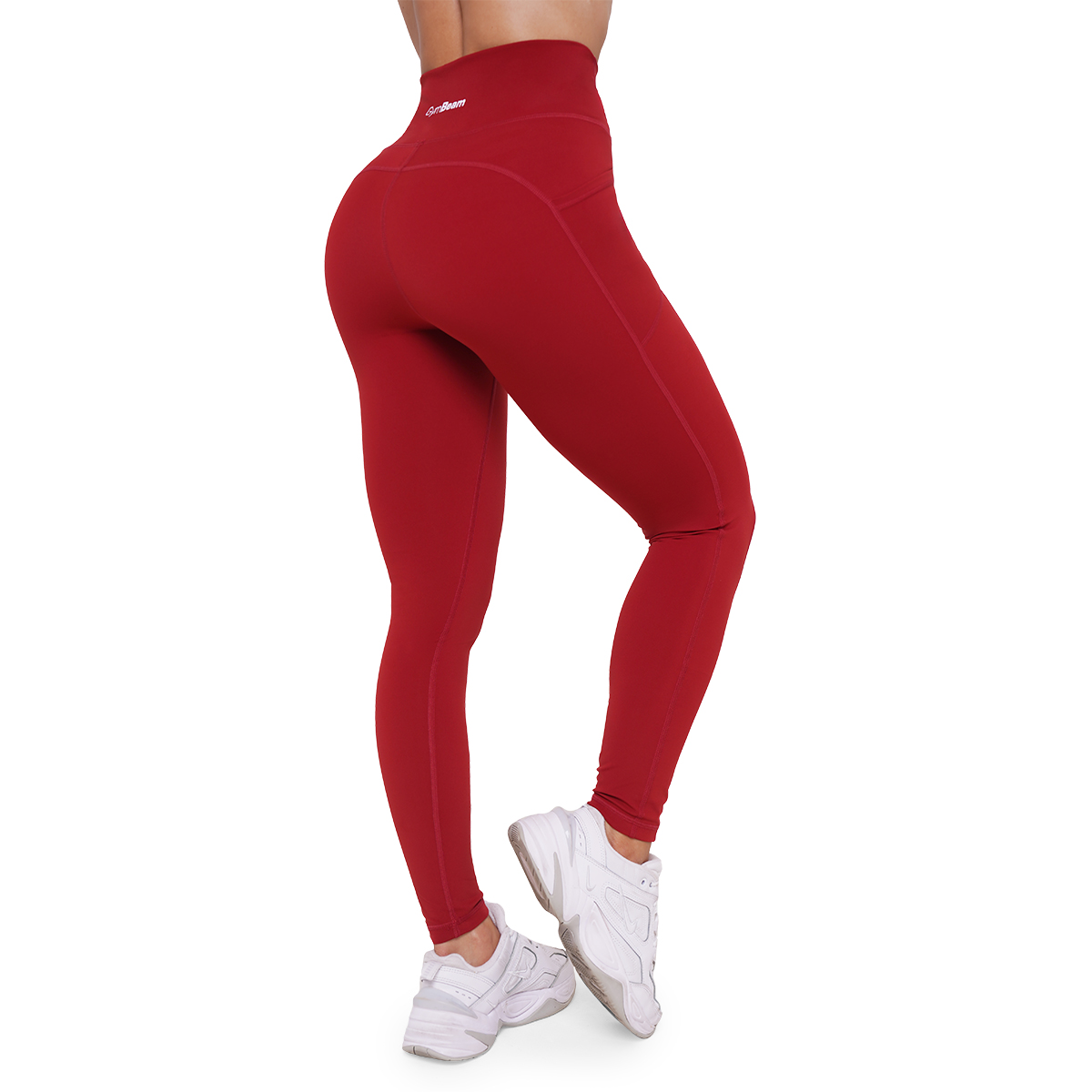GymBeam Colanți pentru femei Ignite Dark Red · záber 9