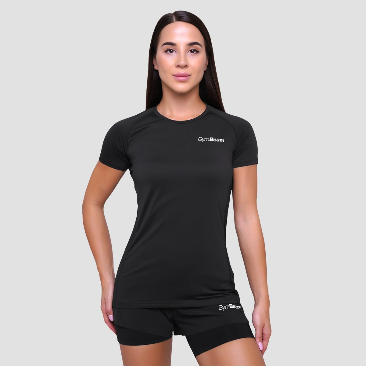 Tricou de alergare pentru femei Pulse Black - GymBeam