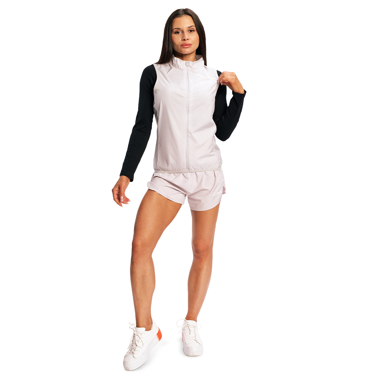 GymBeam Vestă de alergare pentru femei Pulse X Gray · záber 10