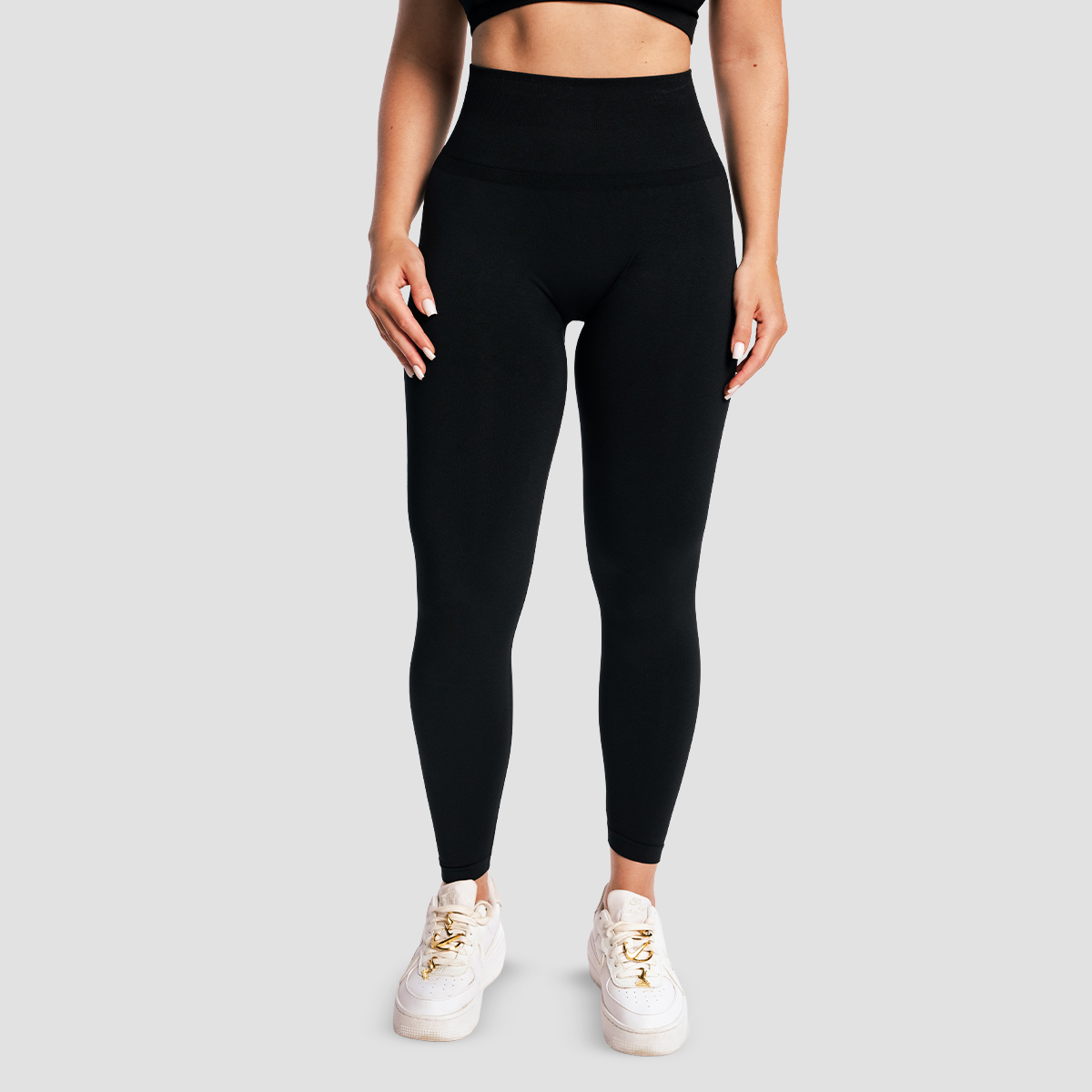 Colanți pentru femei Sculpt Seamless Black - Gymbeam