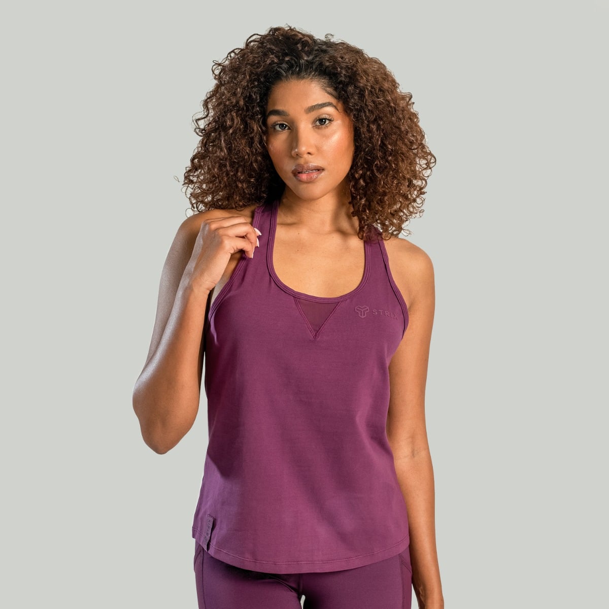 Maiou pentru femei Essential Tank Plum - STRIX