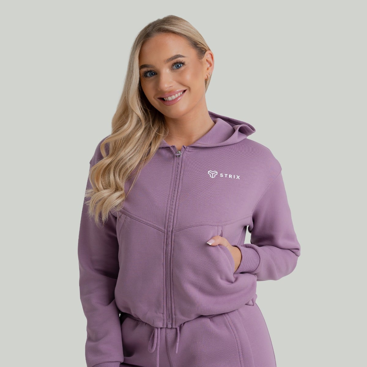 Hanorac pentru femei ZOA Zip-Up Orchid - STRIX
