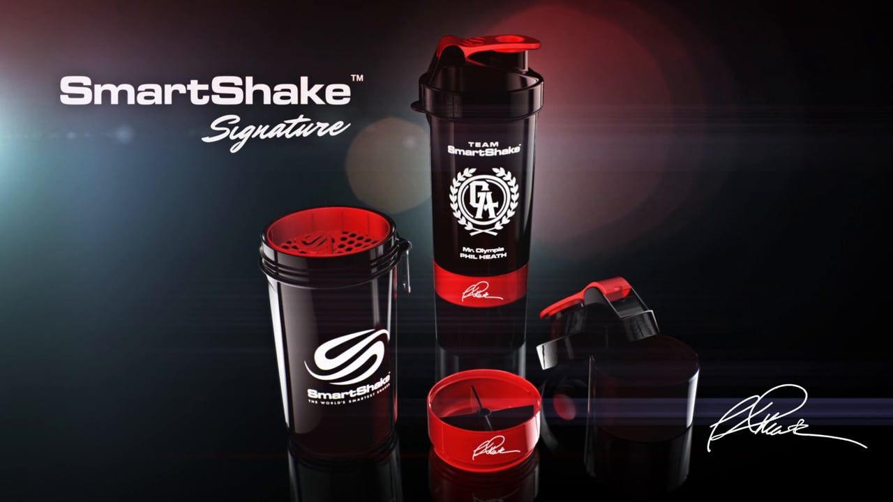 Shaker compartimentat Phil Heath 800 ml - SmartShake