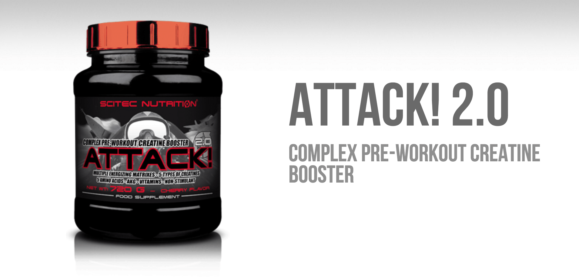 Formulă de pre-antrenament cu creatină Attack! 2.0 - Scitec Nutrition