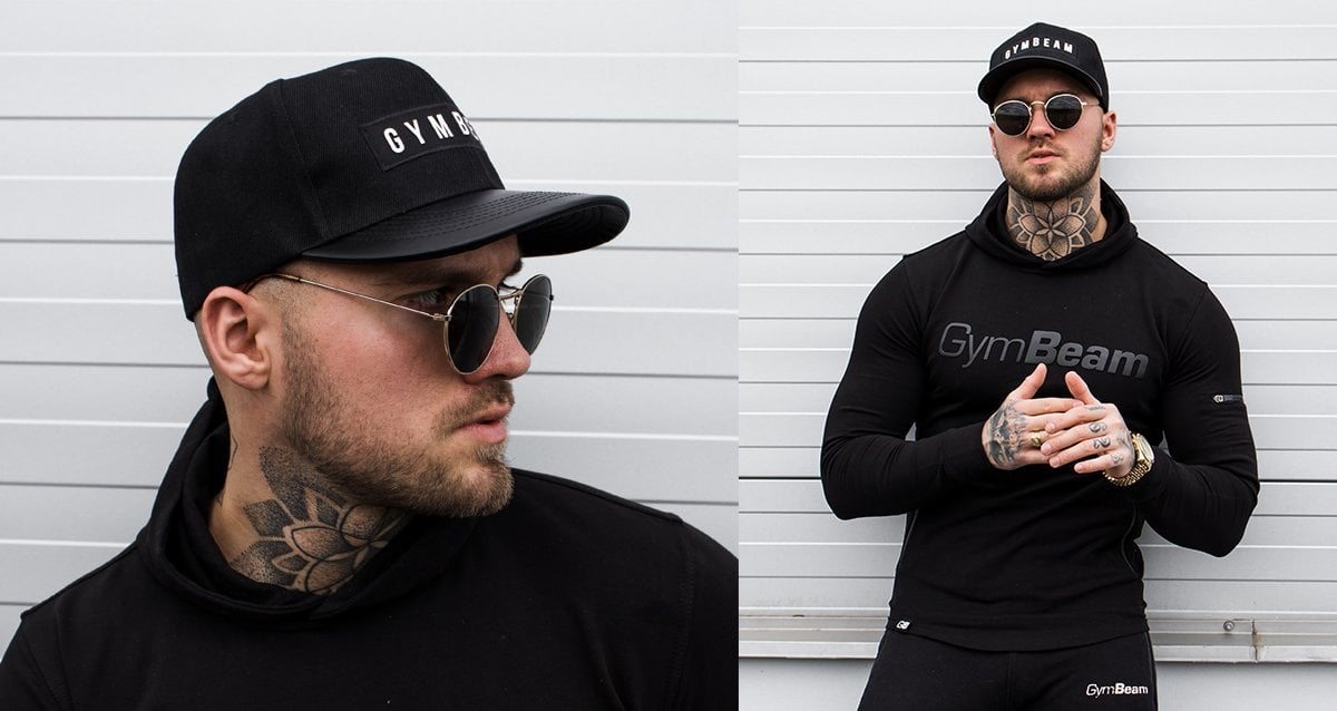Șapcă Superior Snapback Black - Gymbeam