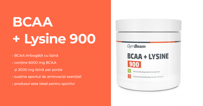 BCAA + Lizină 900 - GymBeam