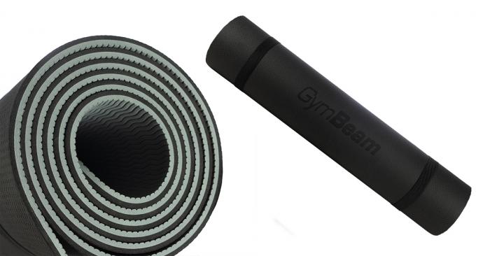 Saltea Dual Yoga Mat Grey/Black - GymBeam